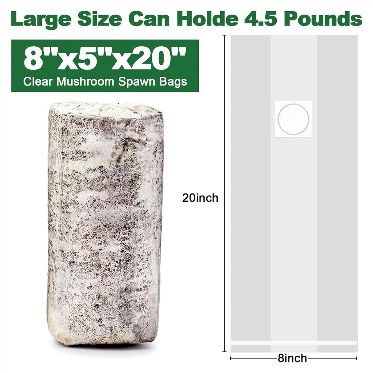 Mushroom Grow Bags,25 Pack Pol - Mushroom Spawn Bag recension och pris