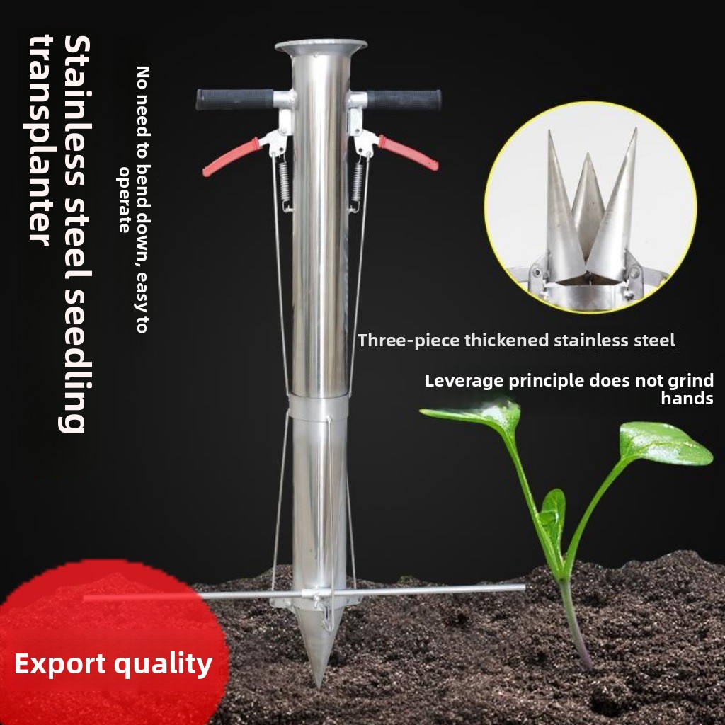 Hand Stainless Steel Seedling  - Manual Seeder Hand recension och pris