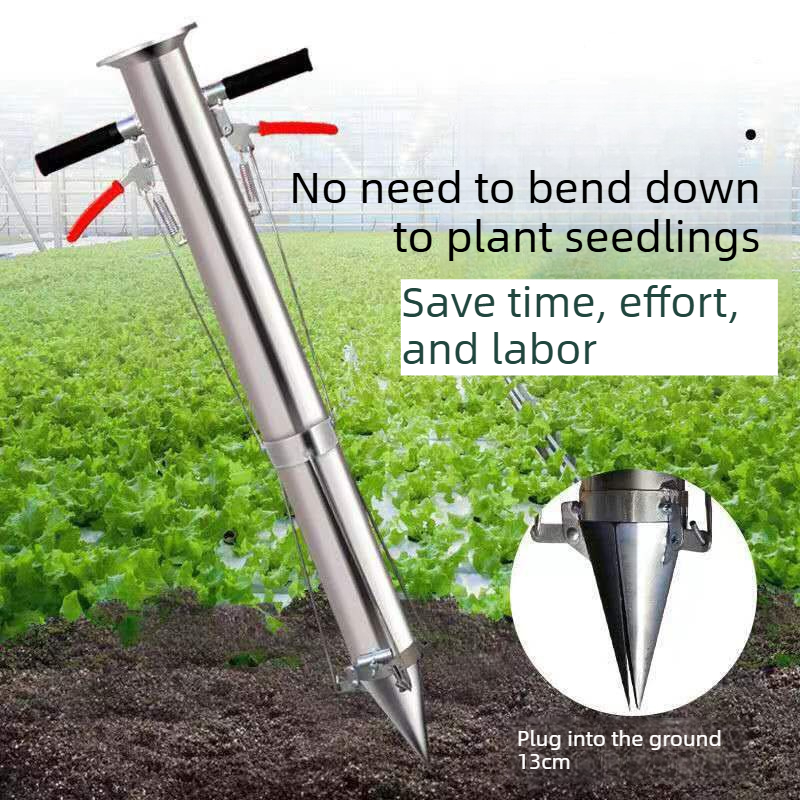 Hand Stainless Steel Seedling  - Manual Seeder Hand recension och pris