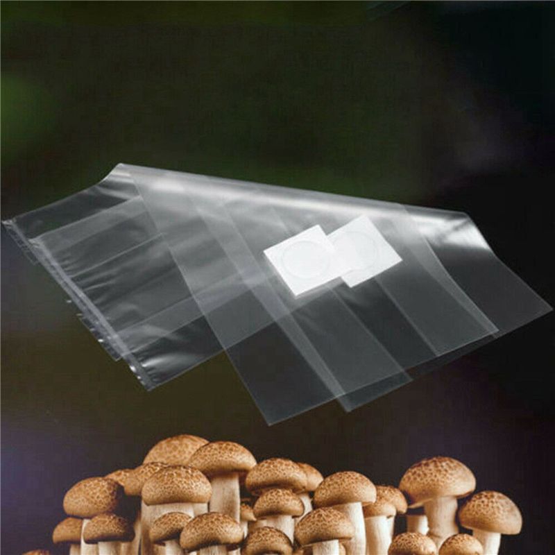 AT44-100Pcs PVC Mushroom Spawn - Mushroom Spawn Bag recension och pris