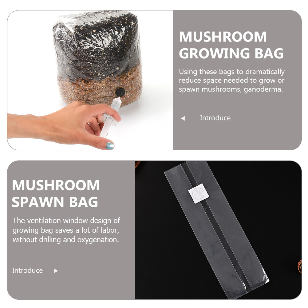 20Pcs Mushroom Growing Bags Cl - Mushroom Spawn Bag recension och pris